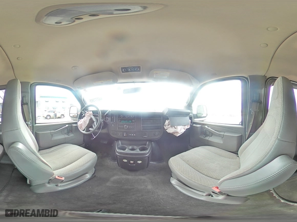 2018 Chevrolet Express Passenger LT with VIN 1GAZGPFG0J1280071, listed as a Copart auction lot 44277365 with 141,364 mi miles and Salvage Title. Bid and sale history available at carsss.com. Image 13.