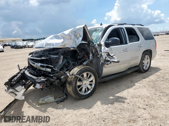2012 Chevrolet Tahoe LS with VIN 1GNSCAE07CR324228, listed as a Copart auction lot 62649415 with Not provided miles and Salvage title. Bid and sale history available at DreamBid. Image 1.