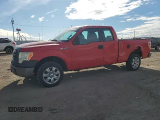 2009 Ford F-150 STX with VIN 1FTRX12W29FA24563, listed as a Copart auction lot 50050005 with 110,780 mi miles and Salvage Title. Bid and sale history available at carsss.com. Image 1.