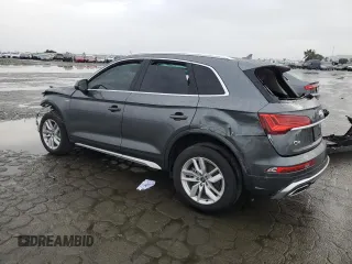 2022 Audi Q5 S line Premium with VIN WA1GAAFYXN2061344, listed as a Copart auction lot 49189535 with 50,007 mi miles and Salvage Title. Bid and sale history available at carsss.com. Image 2.