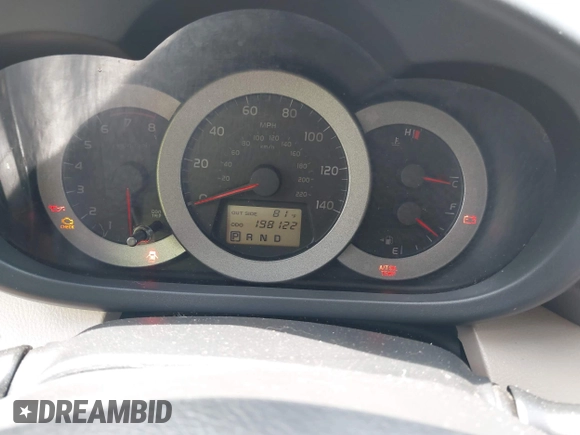 2008 Toyota RAV4 with VIN JTMBD33V285204545, listed as a IAAI auction lot 42128723 with 198,122 mi miles. Bid and sale history available at carsss.com. Image 7.
