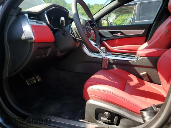 2024 Jaguar XF with VIN SAJB64FXXRCY94427, listed as a Copart auction lot 57876855 with 5,885 mi miles and Salvage title. Bid and sale history available at DreamBid. Image 7.