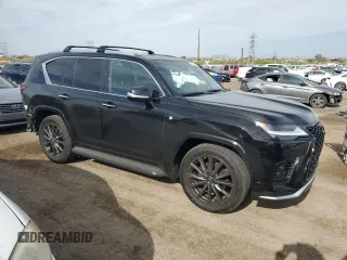 2023 Lexus LX 600 F Sport z VIN JTJMB7CX4P4029756, wystawiony jako Copart lot #59341144 z przebiegiem 12 132 mil mil oraz Szkoda całkowita • Salvage title. Historia ofert i sprzedaży dostępna na DreamBid. Obrazek 4.