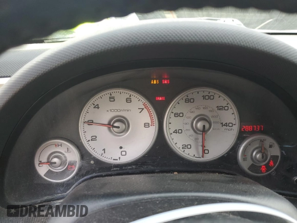 2002 Acura RSX Manual with VIN JH4DC53892C030685, listed as a Copart auction lot 54109295 with 288,737 mi miles and Salvage Title. Bid and sale history available at carsss.com. Image 9.
