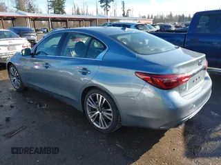 2018 Infiniti Q50 Hybrid Premium with VIN JN1AV7AR7JM540051, listed as a IAAI auction lot 41488180 with 1,110 mi miles and . Bid and sale history available at carsss.com. Image 3.
