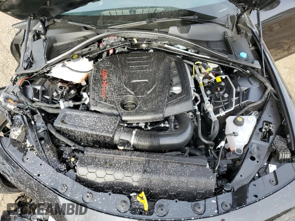 2024 Alfa Romeo Giulia Veloce z VIN ZARFAMBN1R7683506, wystawiony jako Copart lot #84331444 z przebiegiem Nie podano mil oraz Szkoda całkowita • Salvage title. Historia ofert i sprzedaży dostępna na DreamBid. Obrazek 12.