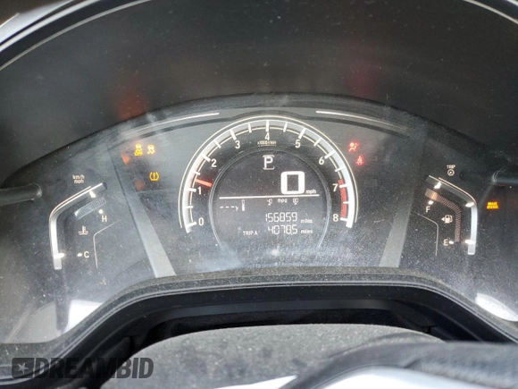 2019 Honda CR-V LX with VIN 2HKRW5H33KH401386, listed as a Copart auction lot 48046435 with 156,859 mi miles and Salvage Title. Bid and sale history available at carsss.com. Image 9.