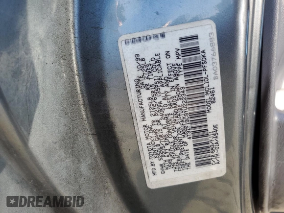 2000 Toyota Sienna CE with VIN 4T3ZF19C9YU222343, listed as a Copart auction lot 69520224 with 524,710 mi miles and Salvage Title. Bid and sale history available at carsss.com. Image 16.