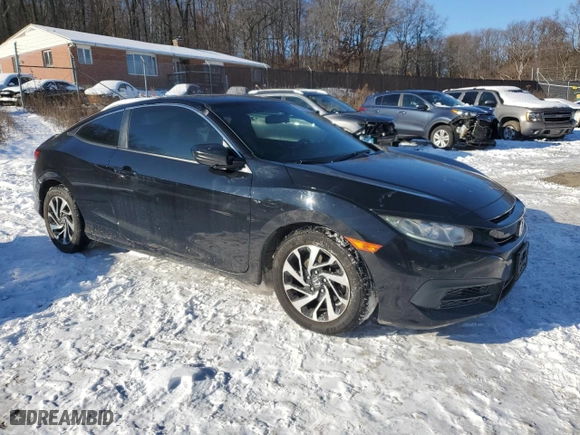 2017 Honda Civic Coupe LX-P with VIN 2HGFC4B04HH307833, listed as a Copart auction lot 87824385 with 92,323 mi miles and Salvage Title. Bid and sale history available at carsss.com. Image 4.