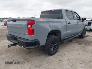 2024 Chevrolet Silverado 1500 Custom Trail Boss with VIN 3GCUDCED6RG410099, listed as a IAAI auction lot 41245352 with 10,482 mi miles. Bid and sale history available at carsss.com. Image 4.