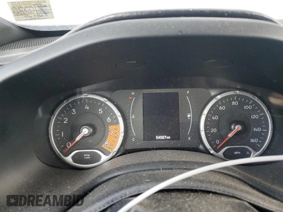 2021 Jeep Renegade Sport with VIN ZACNJDAB4MPM11800, listed as a Copart auction lot 44103615 with 54,027 mi miles and Salvage title. Bid and sale history available at DreamBid. Image 9.