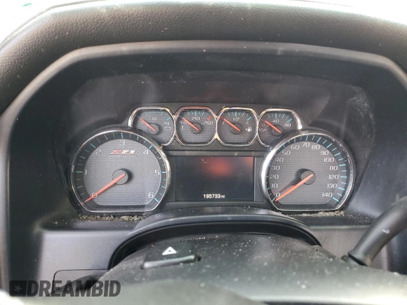 2015 Chevrolet Silverado 1500 LTZ with VIN 1GCVKSECXFZ333468, listed as a Copart auction lot 41602115 with 195,733 mi miles and Salvage Title. Bid and sale history available at carsss.com. Image 9.