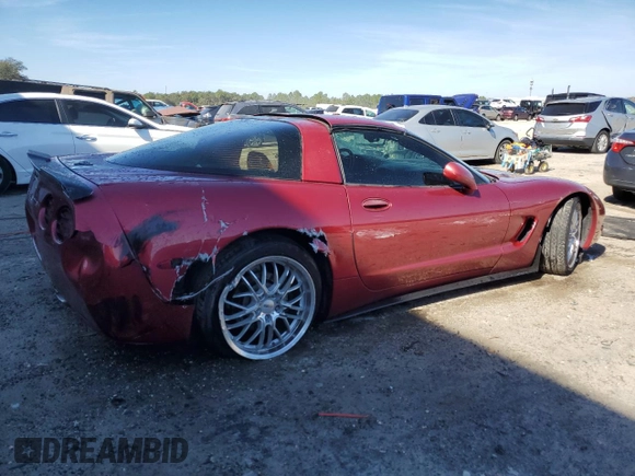2001 Chevrolet Corvette with VIN 1G1YY22G215105010, listed as a Copart auction lot 43400055 with 155,433 mi miles and Salvage Title. Bid and sale history available at carsss.com. Image 3.