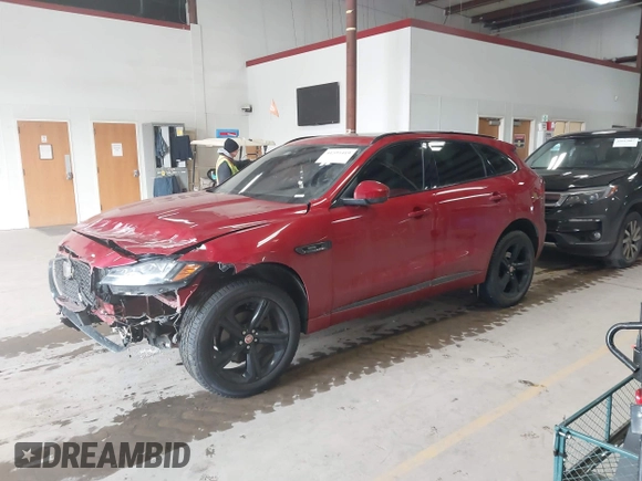 2017 Jaguar F-Pace 20d R-Sport with VIN SADCL2BN3HA490176, listed as a IAAI auction lot 41595419 with 87,755 mi miles and . Bid and sale history available at DreamBid. Image 17.
