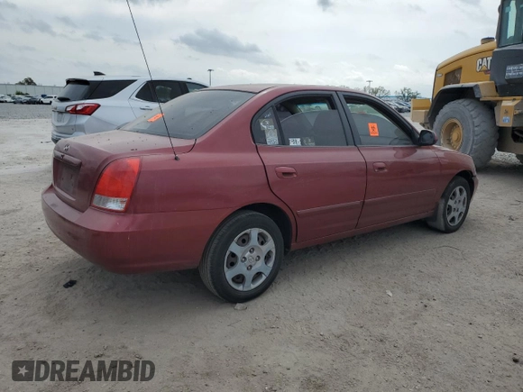 2003 Hyundai Elantra GLS z VIN KMHDN45D53U582935, wystawiony jako Copart lot #47753805 z przebiegiem 215 028 mil mil oraz Szkoda całkowita • Salvage title. Historia ofert i sprzedaży dostępna na DreamBid. Obrazek 3.