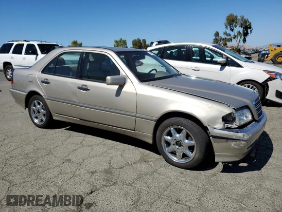 1998 Mercedes-Benz C 230/260/280/320 with VIN WDBHA23G4WA564563, listed as a Copart auction lot 71414284 with 277,741 mi miles and Salvage Title. Bid and sale history available at carsss.com. Image 4.