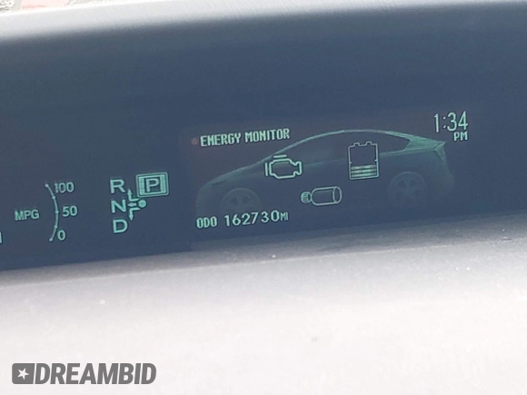 2012 Toyota Prius One with VIN JTDKN3DU1C1592757, listed as a IAAI auction lot 41368642 with 162,730 mi miles. Bid and sale history available at carsss.com. Image 15.