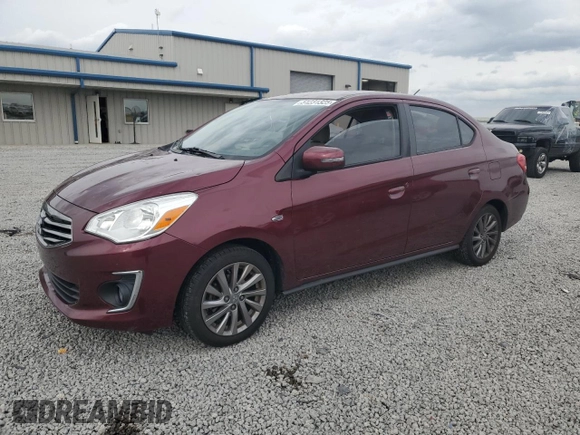 2019 Mitsubishi Mirage SE z VIN ML32F4FJ8KHF15899, wystawiony jako Copart lot #51231325 z przebiegiem 73 569 mil mil oraz Szkoda całkowita • Salvage title. Historia ofert i sprzedaży dostępna na DreamBid. Obrazek 1.
