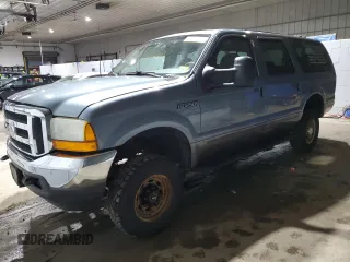 2001 Ford Excursion XLT with VIN 1FMNU41S11ED30084, listed as a Copart auction lot 85847624 with 122,272 mi miles and Salvage Title. Bid and sale history available at DreamBid. Image 1.