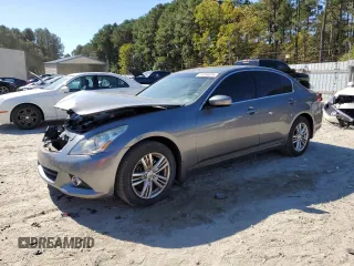 2011 Infiniti G25 x with VIN JN1DV6AR3BM650880, listed as a Copart auction lot 75258324 with 47,658 mi miles and Salvage Title. Bid and sale history available at DreamBid. Image 1.