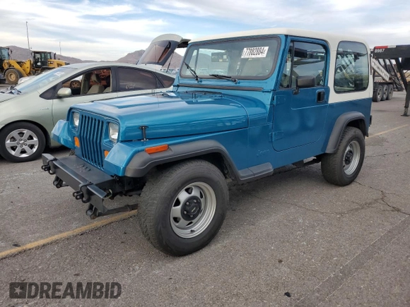 1993 Jeep Wrangler with VIN 1J4FY29S6PP219365, listed as a Copart auction lot 77882884 with 149,527 mi miles and Salvage Title. Bid and sale history available at carsss.com. Image 1.
