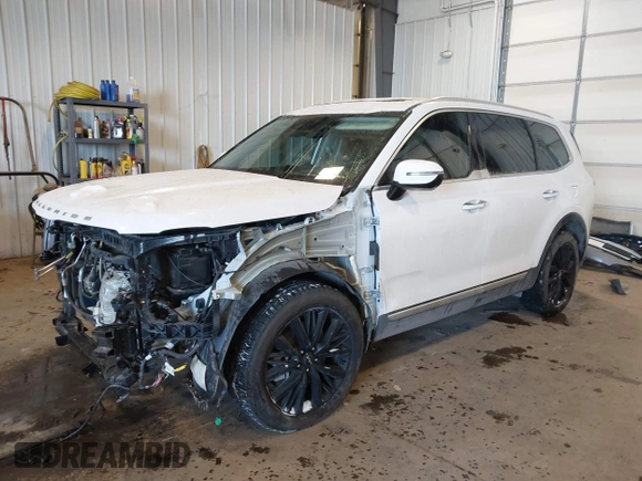 2022 Kia Telluride SX with VIN 5XYP5DHC6NG259616, listed as a IAAI auction lot 41528455 with 55,930 mi miles and . Bid and sale history available at DreamBid. Image 2.