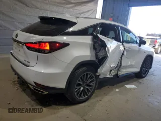 2022 Lexus RX 350 F Sport with VIN 2T2YZMDA4NC315637, listed as a Copart auction lot 53064435 with 20,065 mi miles and Salvage title. Bid and sale history available at DreamBid. Image 3.