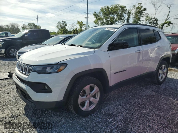 2022 Jeep Compass Latitude с VIN 3C4NJDBBXNT122058, выставлен на аукционе Copart как лот 61243605 с пробегом 48 772 миль миль и Списание • Salvage title. История ставок и продаж доступна на DreamBid. Изображение 1.