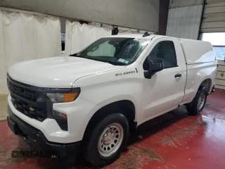 2023 Chevrolet Silverado 1500 Work Truck with VIN 3GCNAAEK0PG316409, listed as a Copart auction lot 53733375 with 112,073 mi miles and Clean Title. Bid and sale history available at carsss.com. Image 1.