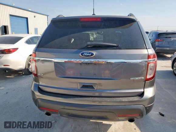 2014 Ford Explorer XLT with VIN 1FM5K7D84EGB94907, listed as a Copart auction lot 53026605 with 0 mi miles and Salvage Title. Bid and sale history available at carsss.com. Image 6.