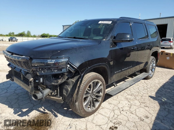 2024 Jeep Grand Wagoneer Series II Obsidian with VIN 1C4SJVFP5RS192539, listed as a Copart auction lot 62644495 with 7,780 mi miles and Salvage title. Bid and sale history available at DreamBid. Image 1.