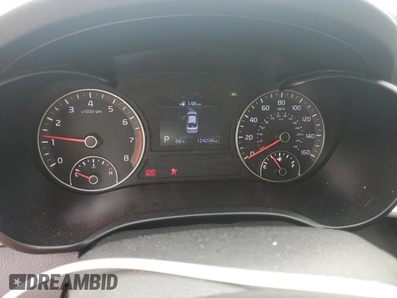 2019 Kia Optima LX with VIN 5XXGT4L3XKG335853, listed as a Copart auction lot 45223815 with 124,204 mi miles and Salvage Title. Bid and sale history available at carsss.com. Image 9.