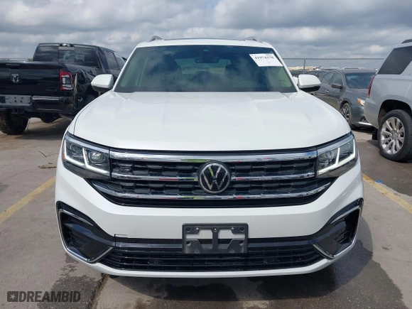 2022 Volkswagen Atlas 3.6L V6 SEL R-Line with VIN 1V2AR2CA7NC550648, listed as a IAAI auction lot 41974370 with 48,378 mi miles. Bid and sale history available at carsss.com. Image 12.