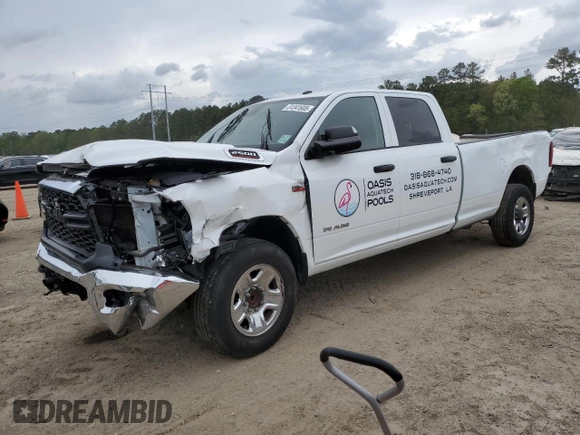 2020 Ram 2500 Tradesman with VIN 3C7WR4HJ0LG307787, listed as a Copart auction lot 51241605 with 0 mi miles and Salvage Title. Bid and sale history available at carsss.com. Image 1.