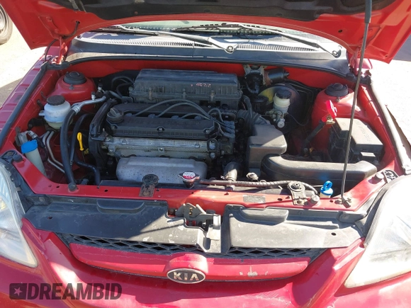 2004 Kia Rio with VIN KNADC125746285903, listed as a IAAI auction lot 41674164 with 202,845 mi miles. Bid and sale history available at carsss.com. Image 10.