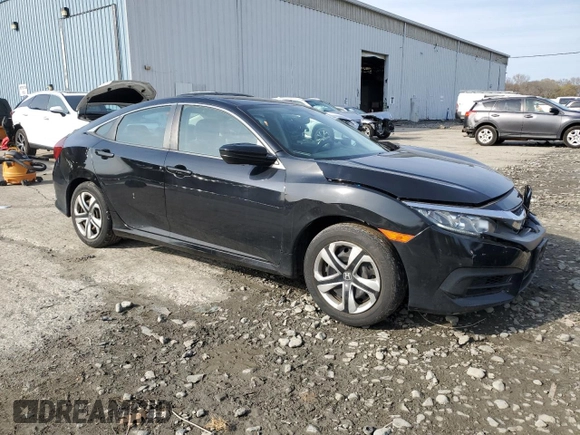2018 Honda Civic LX with VIN 2HGFC2F55JH558246, listed as a Copart auction lot 53281225 with 43,701 mi miles and Salvage Title. Bid and sale history available at DreamBid. Image 4.