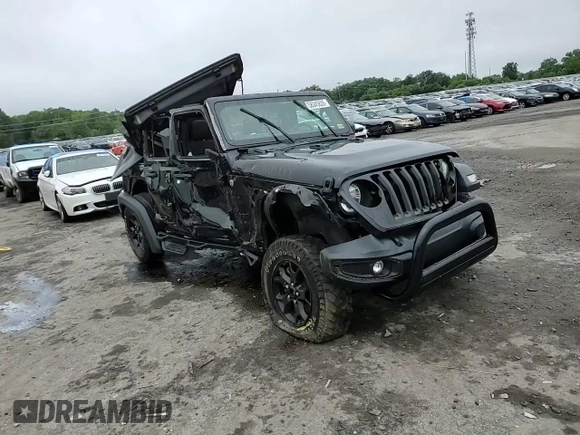 2021 Jeep Wrangler Unlimited Willys Sport with VIN 1C4HJXDN1MW679133, listed as a Copart auction lot 58345635 with 62,375 mi miles and Salvage title. Bid and sale history available at DreamBid. Image 14.