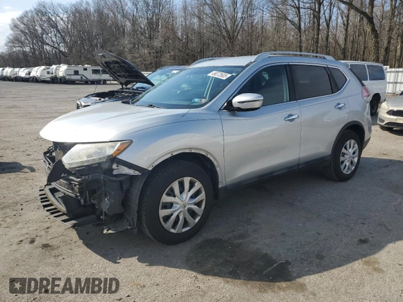 2016 Nissan Rogue SV with VIN 5N1AT2MT4GC774381, listed as a Copart auction lot 49072605 with 119,261 mi miles and Salvage Title. Bid and sale history available at carsss.com. Image 1.