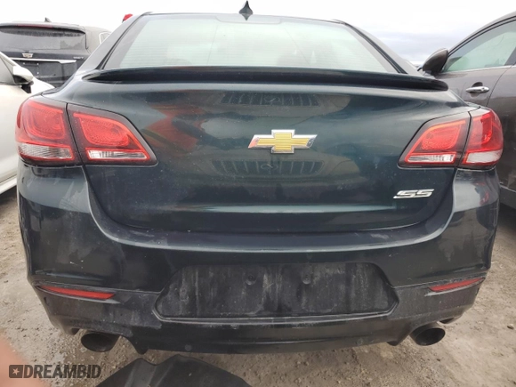 2015 Chevrolet SS with VIN 6G3F25RWXFL119998, listed as a Copart auction lot 73978534 with 0 mi miles and Salvage Title. Bid and sale history available at carsss.com. Image 6.