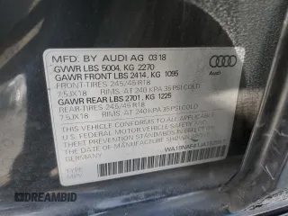 2018 Audi allroad Prestige with VIN WA19NAF41JA152657, listed as a Copart auction lot 71937332 with 72,817 mi miles. Bid and sale history available at carsss.com. Image 13.