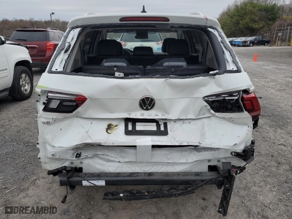 2023 Volkswagen Tiguan SE with VIN 3VV3B7AX2PM115140, listed as a Copart auction lot 51149185 with 12,308 mi miles and Salvage Title. Bid and sale history available at carsss.com. Image 6.