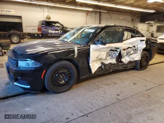 2020 Dodge Charger Police with VIN 2C3CDXKT2LH235215, listed as a Copart auction lot 87822215 with 0 mi miles and Salvage Title. Bid and sale history available at carsss.com. Image 1.