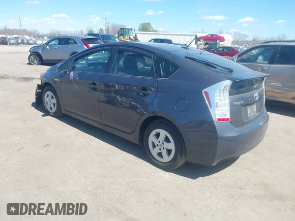 2011 Toyota Prius I with VIN JTDKN3DUXB0302715, listed as a IAAI auction lot 41886764 with 194,703 mi miles. Bid and sale history available at carsss.com. Image 3.