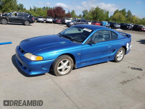 1995 Ford Mustang GT with VIN 1FALP42T1SF201743, listed as a Copart auction lot 49738905 with 187,644 mi miles and Salvage title. Bid and sale history available at DreamBid. Image 1.