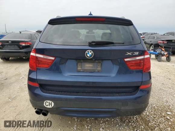 2017 BMW X3 xDrive35i with VIN 5UXWX7C57H0S20011, listed as a Copart auction lot 50732285 with 36,894 mi miles and Clean Title. Bid and sale history available at DreamBid. Image 6.