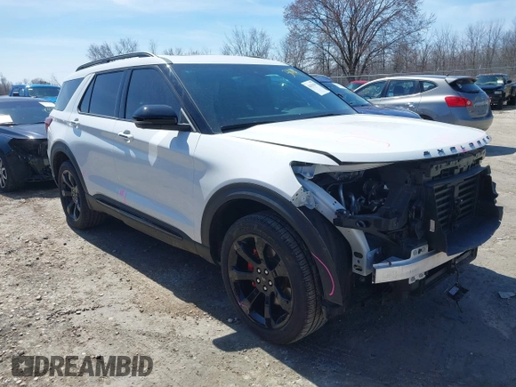 2023 Ford Explorer ST with VIN 1FM5K8GC5PGA75076, listed as a IAAI auction lot 42031194 with 41,281 mi miles. Bid and sale history available at carsss.com. Image 1.