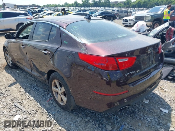 2015 Kia Optima LX with VIN 5XXGM4A70FG478819, listed as a IAAI auction lot 42571214 with 130,707 mi miles and . Bid and sale history available at DreamBid. Image 3.