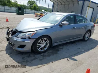 2013 Hyundai Genesis 3.8L with VIN KMHGC4DD4DU256047, listed as a Copart auction lot 54706445 with 122,891 mi miles and Salvage Title. Bid and sale history available at DreamBid. Image 1.