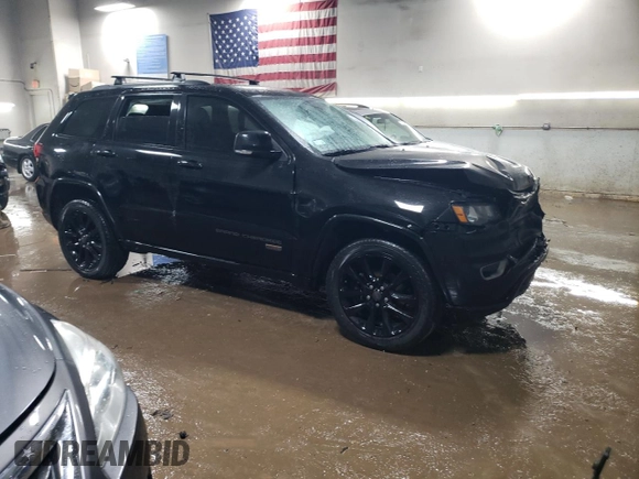 2017 Jeep Grand Cherokee Limited with VIN 1C4RJFBGXHC695261, listed as a Copart auction lot 47649375 with 97,153 mi miles and Salvage Title. Bid and sale history available at carsss.com. Image 4.