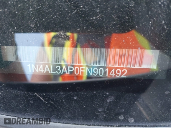 2015 Nissan Altima S with VIN 1N4AL3AP0FN901492, listed as a IAAI auction lot 42101723 with 138,251 mi miles and . Bid and sale history available at carsss.com. Image 9.